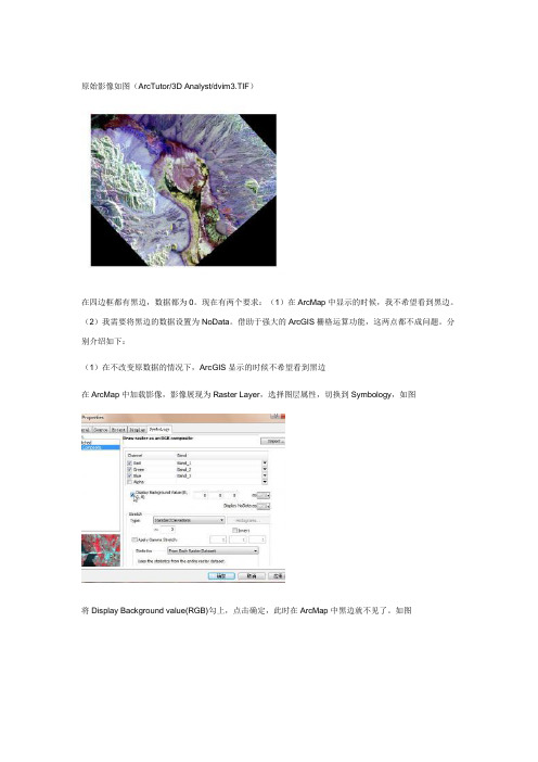 ARCGIS中遥感影像去除黑边方法