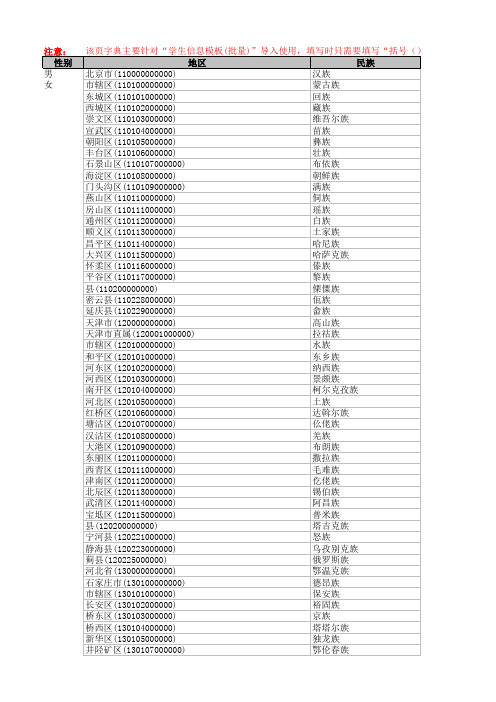 Excel字典模板