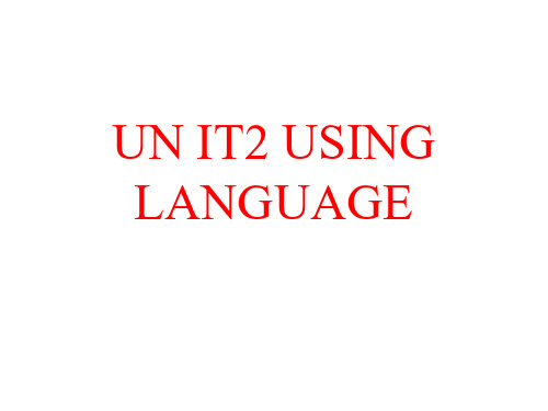 人教版高二英语必修五 unit2 using languagePPT