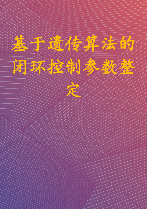 基于遗传算法的闭环控制参数整定