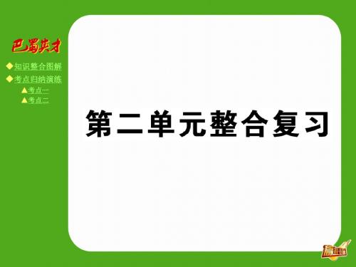 2016年春人教版八年级政治下册第二单元整合复习