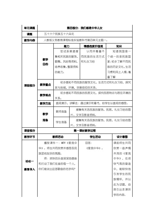 4-1五十六个民族五十六朵花