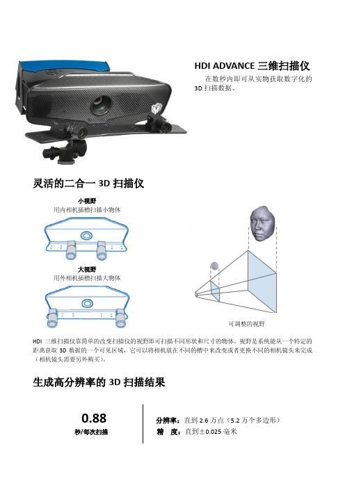 HDI ADVANCE 三维扫描仪