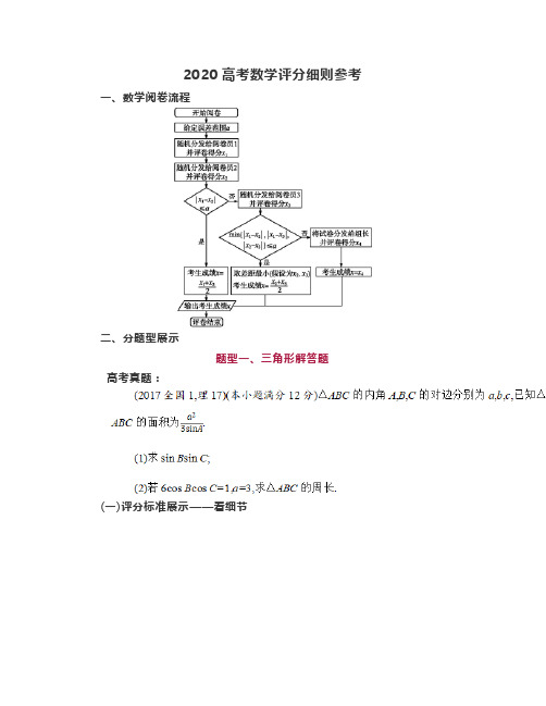 2020高考数学评分细则参考发布,考前必看!