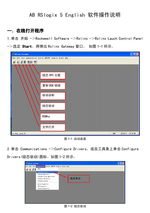 AB RSlogix 5 English 软件操作说明