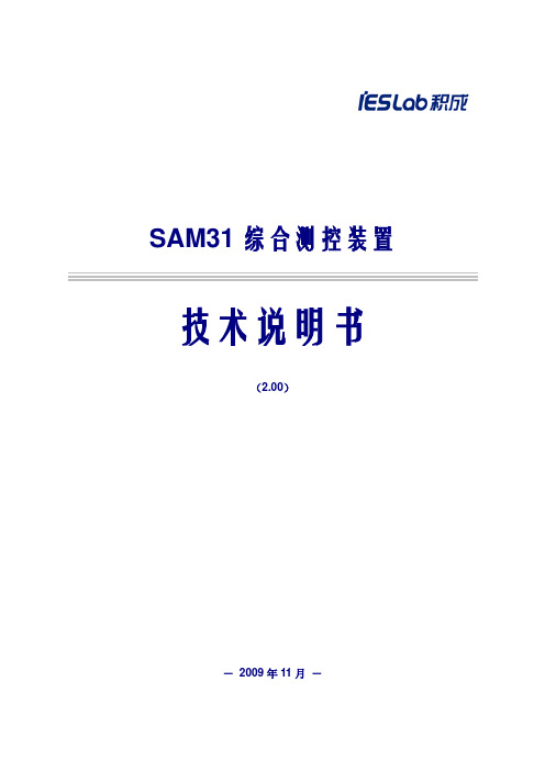 SAM31技术说明书(2.00)