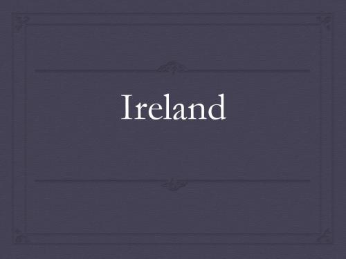 Ireland爱尔兰简介