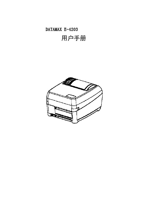 DATAMAX E-4203 条码打印机 说明书