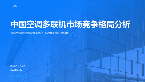 2023年中央空调多联机行业市场竞争格局分析报告模板