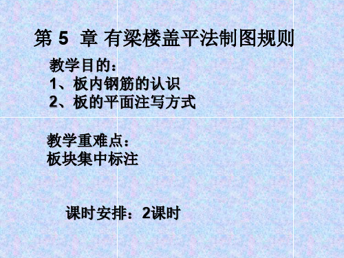 有梁楼盖平法施工图制图规则(集中标注)