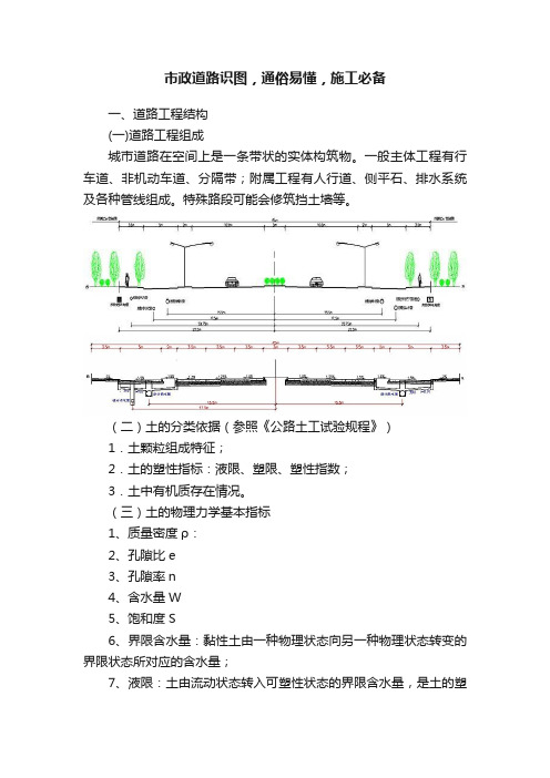 市政道路识图，通俗易懂，施工必备