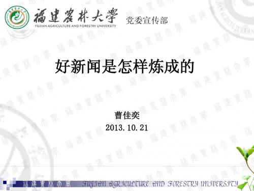 好新闻是怎样炼成的(20131021文法)-曹佳奕