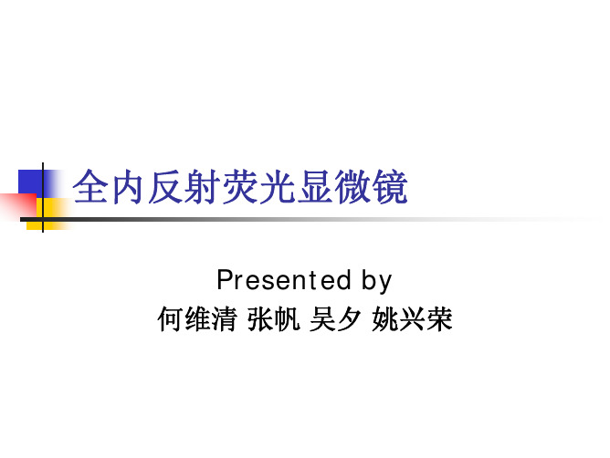 全内反射荧光显微镜 - 北京大学单分子与纳米生物学实验室