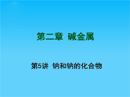 高考化学自主复习要点、训练课件第2章 碱金属