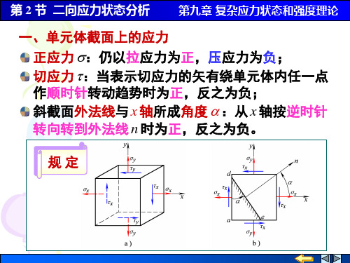 《材料力学 第2版》_顾晓勤第09章第2节 二向应力状态分析