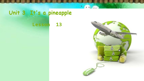 四年级上册英语课件-Unit 3 It's a pineapple Lesson 13-2