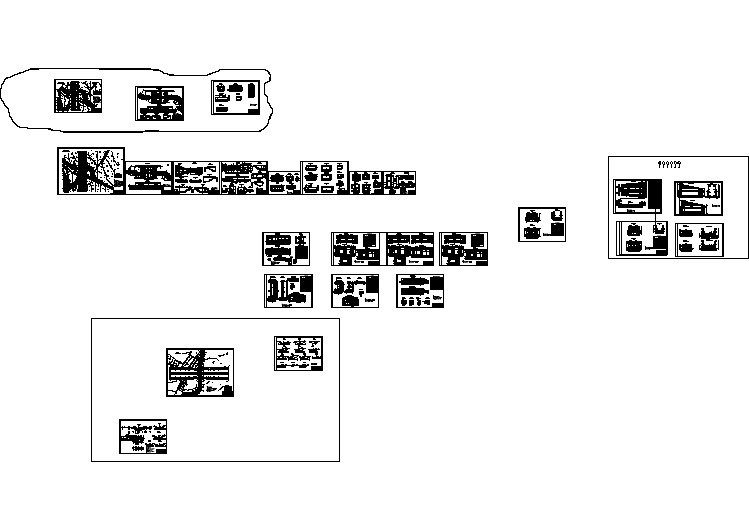 南水北调工程渡槽工程结构施工全套cad图（含跌水口门钢筋明细表）