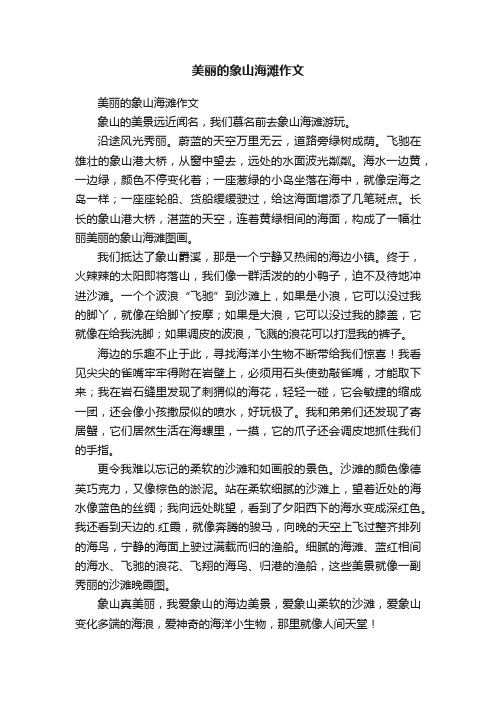 美丽的象山海滩作文