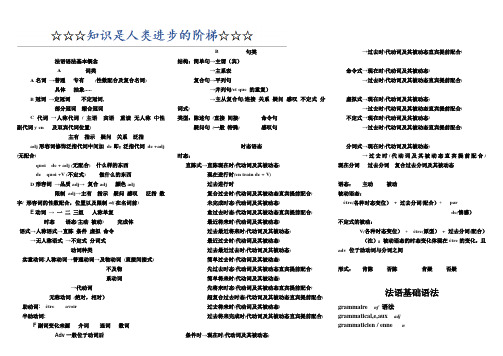 法语基础语法