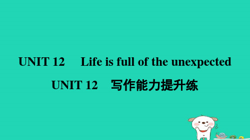 九年级Unit12写作能力提升练新版人教新目标版