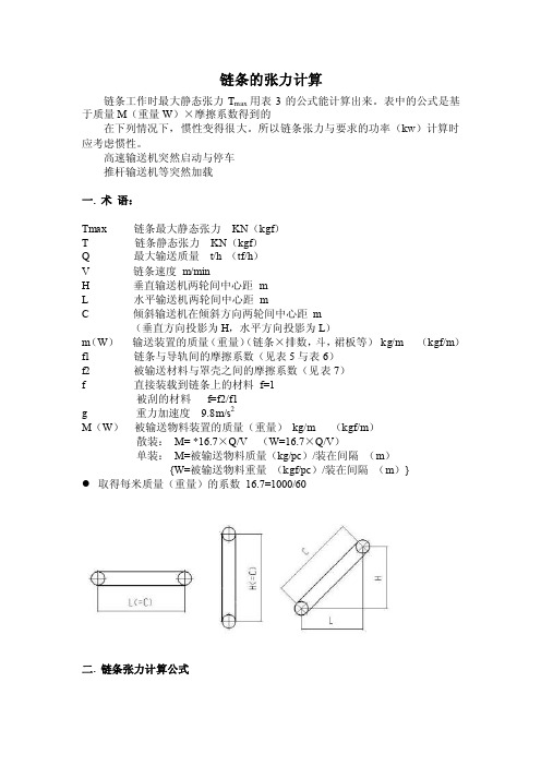 链条的张力计算