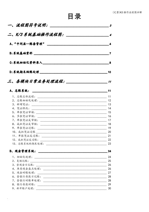 (完整)K3操作流程图详解