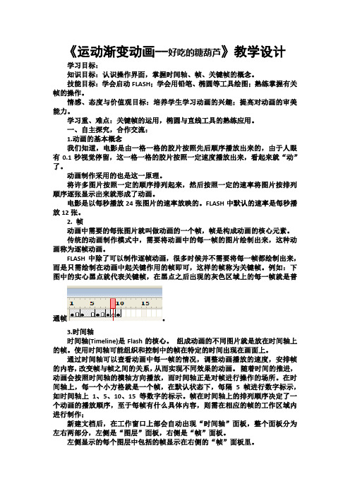 初中信息技术_第3课运动渐变动画教学设计学情分析教材分析课后反思