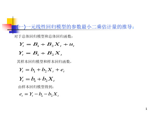 经济计量学公式推导