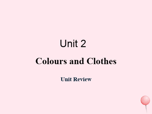 七年级英语上册Unit2ColoursandClothesUnitReview教学课件新版冀教版