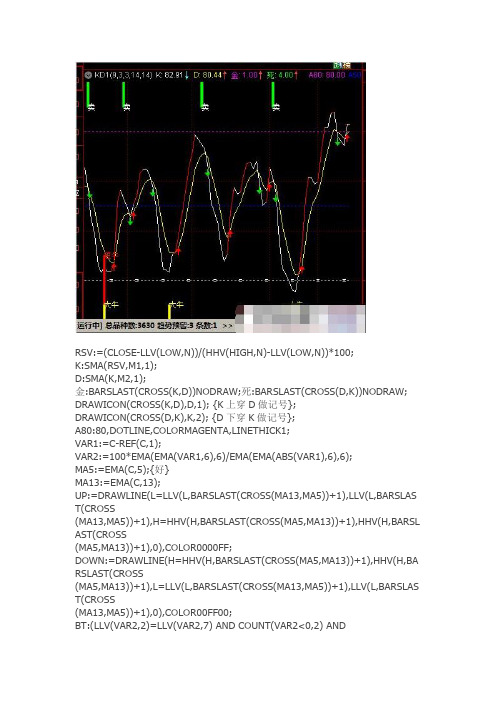 通达信指标公式源码 自己用的KD副图指标