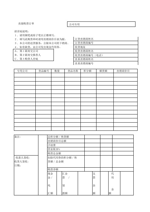 销售单据表格模板大全