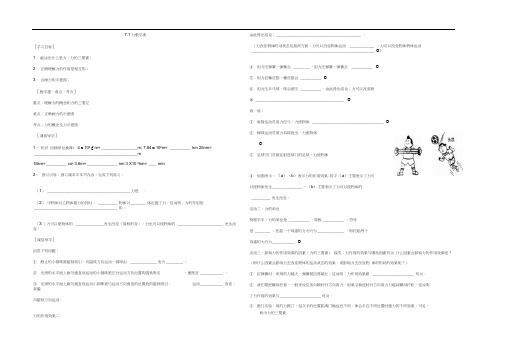 人教版初二物理下册《八下第七章力》教案