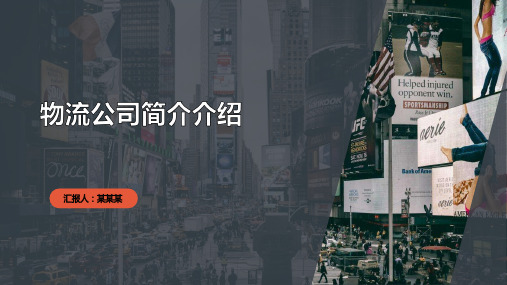 物流公司简介介绍PPT课件