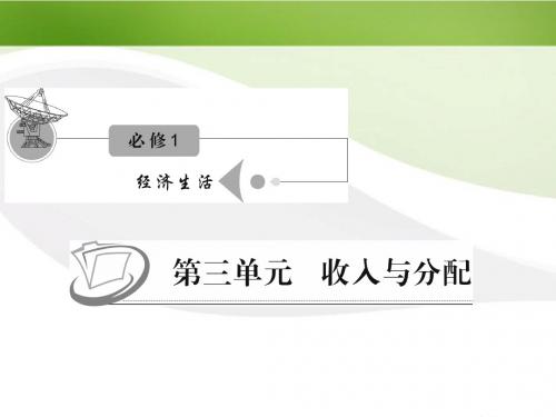 江苏省2012届高三政治 第三单元第八课第一课时 国家财政复习课件 新人教版必修1