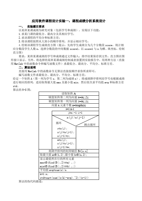 课程成绩分析