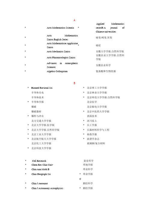 CSCD-中国科学引文数据库