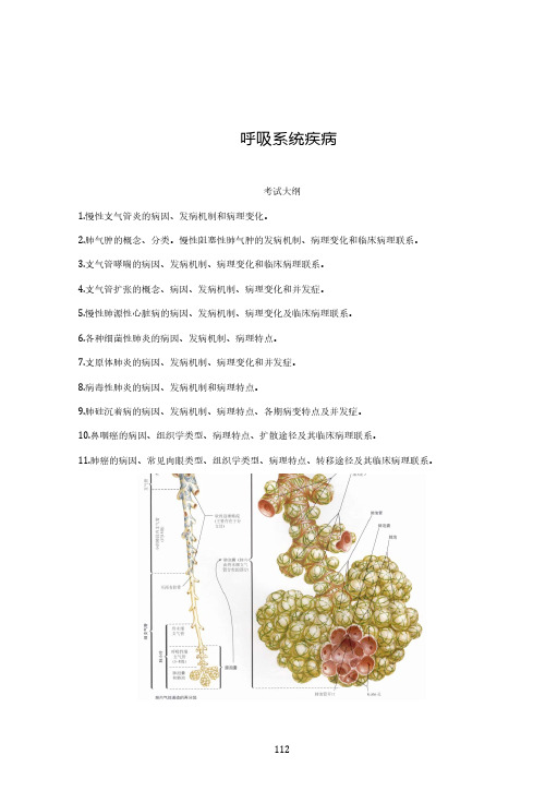 病理学基础讲义	第8章	呼吸系统疾病