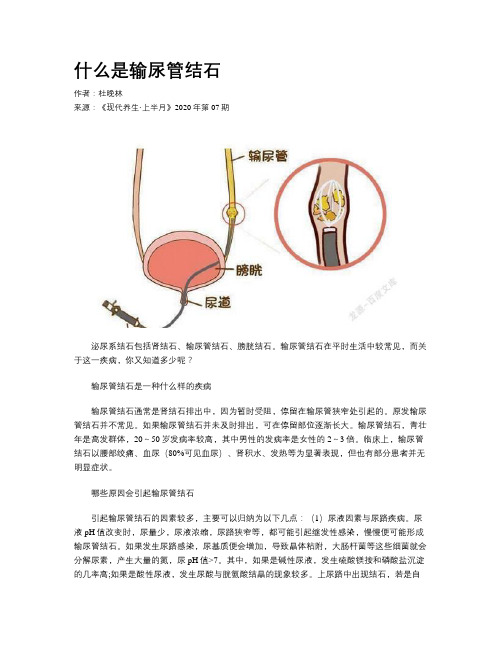 什么是输尿管结石