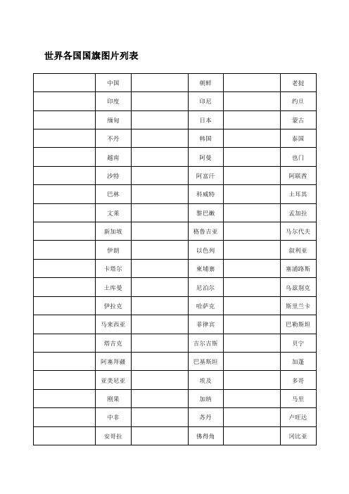 世界各国国旗图片一览表包括新成立国家共个国家国旗图标