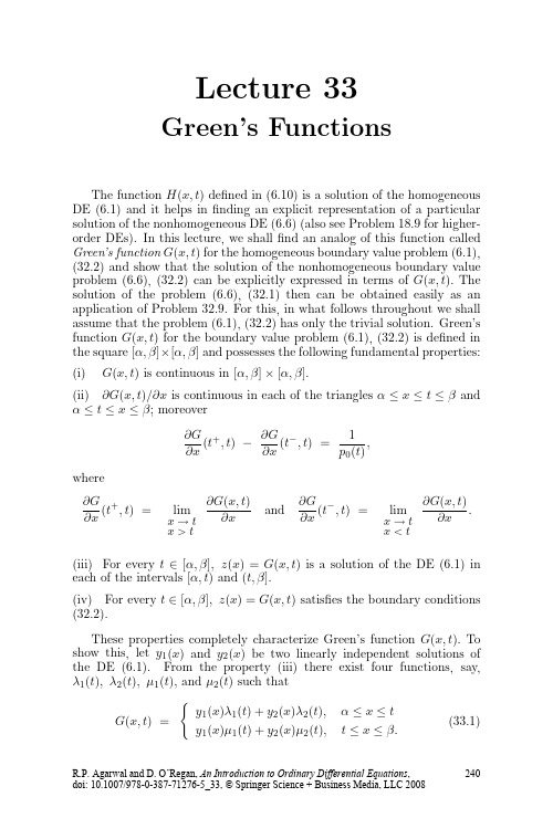 Green's Functions