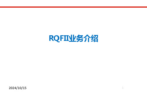 RQFII-业务介绍-PPT课件