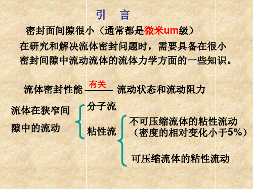 第二章流体在密封间隙中的流动