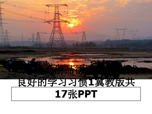 最新三年级上册品德课件33养成良好的学习习惯1冀教版共17张PPT课件ppt