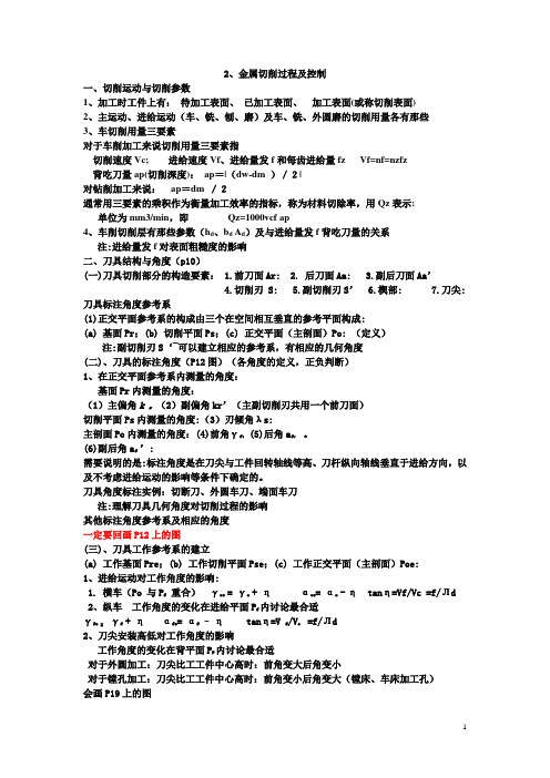 机械制造技术基础总复习