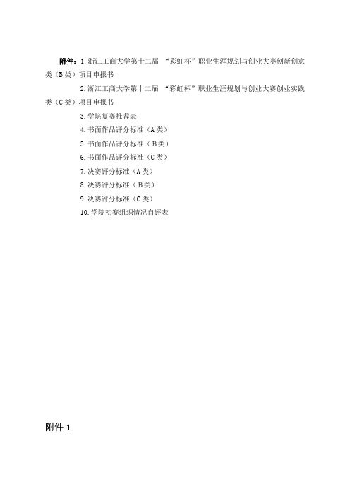 彩虹杯职业生涯规划与创业大赛创新创意类B类项