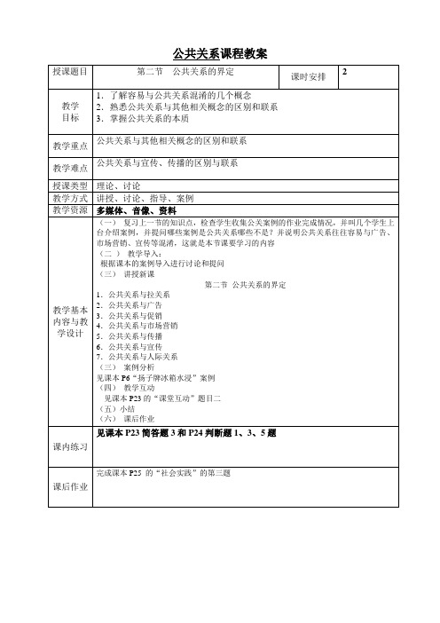 电子教案与课件—公共关系实务(第二版)—A42-9470 第二节  公共关系的界定