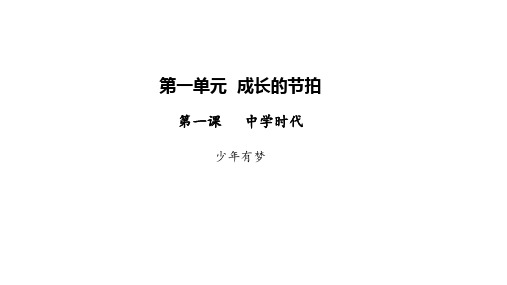 1.2 少年有梦 课件-部编版道德与法治七年级上册(共22张PPT)