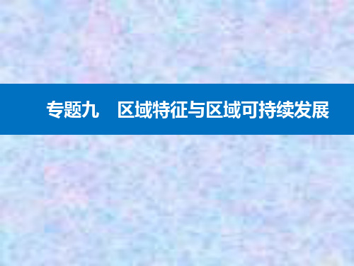 2021高考地理复习课件：专题九 第2讲 差异比较世界与中国的主要地理分区综合与比较 