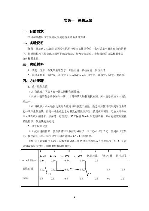 免疫学实验教案