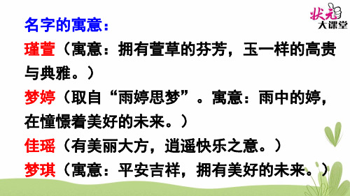 部编版三年级语文上册口语交际 名字里的故事-优质课件[1]